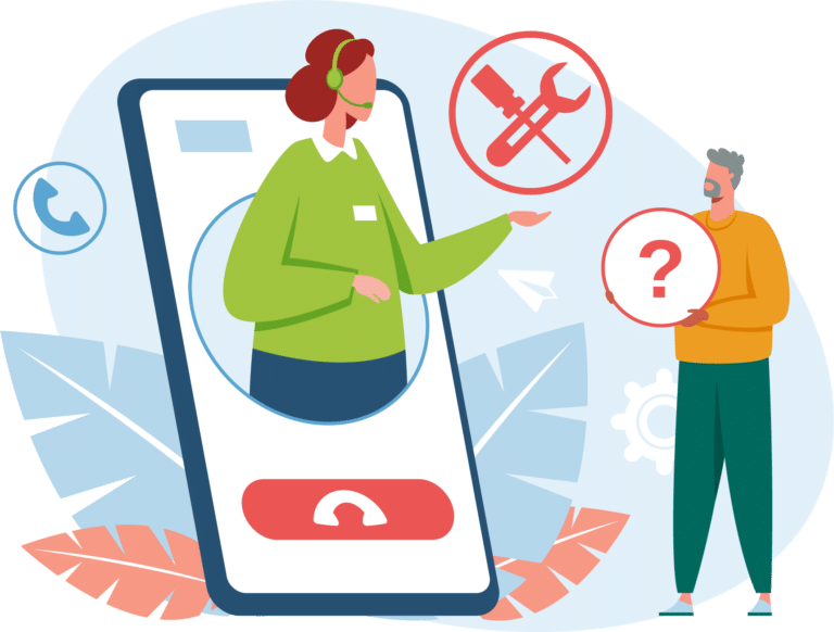 Téléconseiller Charente Connect faisant de l'assitance numérique par téléphone